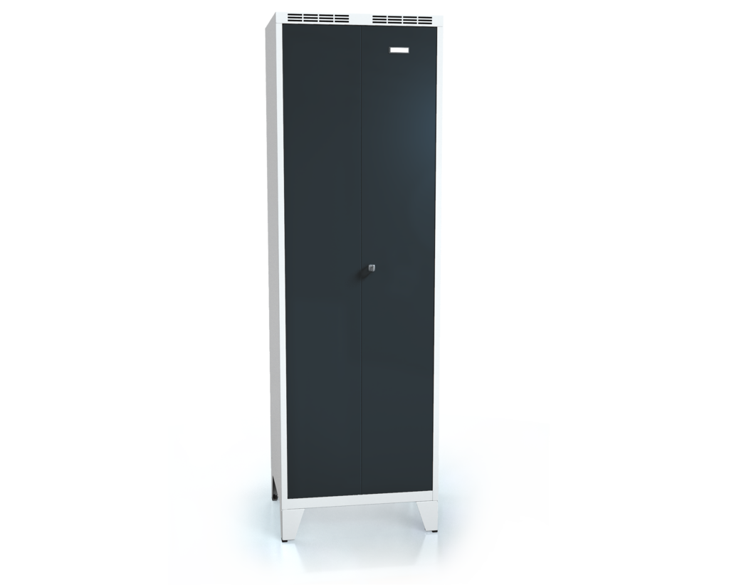 High volume cloakroom locker ALDUR 1 with feet 1920 x 600 x 500